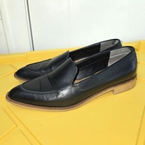 Everlane Black Leather Loafers Sz 10